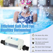 ByBoDi Automatic Salt Water Chlorination System for Swimming Pools,Saltwater Pool Chlorine Generator, Saltwater Chlorine Generation Machine for Spas and Hot Tubs 8g/h