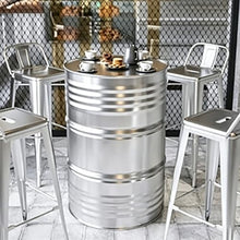 JOSOGO Patio Table and Chair Set, Weather Resistant Outdoor Bistro Set, Lightweight Portable Dining Furniture for Garden Porch Backyard Yard(Black 1A4B)