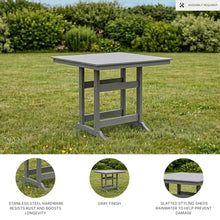 Signature Design by Ashley 1-Piece Outdoor Counter Height Table, Gray