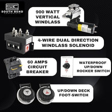 South Bend Components C912 Vertical Windlass Anchor System 900W 12V DC Motor Stainless