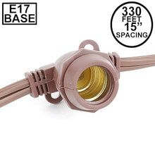 Novelty Lights 330 Feet Heavy Duty Light String, 264 in-Line E17 Sockets
