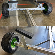 Seamax Portable Boat Carry and Launch Hand Dolly Set with 16” Pneumatic Wheels Black