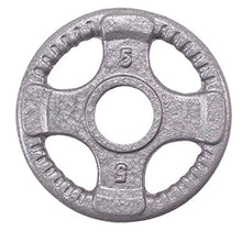 Body-Solid Olympic Quad Grip Weight Plate Set 455 lb Chrome/Gray
