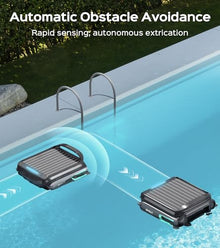 WYBOT F1 Pool Skimmer Robot with App Remote Control（Blackgreen）