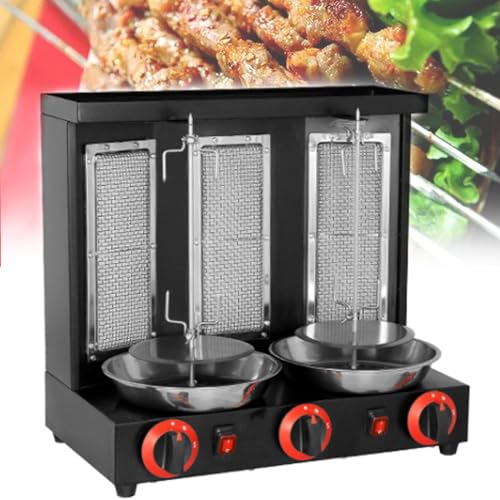 KJLYLPP Kebab Machine,360 ° Rotating Rotisserie Oven,Barbecue Cookware Machine,Vertical Doner Kebab Grill Machine,Barbecue Cookware Machine for Restaurant (B B)