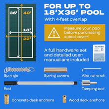 Yankee Pool Safety Inground Pool Cover -18x36 Ft Safety Pool Cover