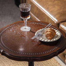 Chicken Couch End Table Retro Sofa Side Table Wooden Furniture Corner Table Living Room Coffee Table Leisure Round Table Corner Tables for Living Room(B)