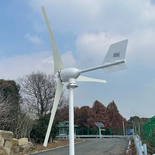 2000W Wind Turbine 12V 24V 48V Horizontal Wind Generator with Hybrid MPPT Controller for Home Use Free Energy Windmill (24V With Hybrid Controller)