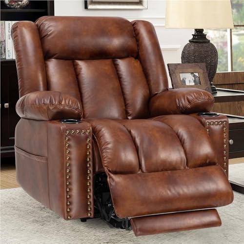 HTERWQEA Power Lift Recliner Chair with Heat Massage, Extended Footrest