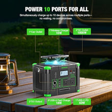 Portable Power Station 1000W 999Wh Solar Generator for Outdoor Home Backup