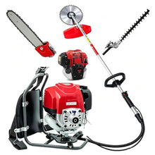 GX50 4-Stroke 3 in 1 Backpack Brush Cutter Hedge Trimmer Lawn Mower Weed Eater Chainsaw