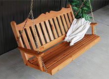 A & L Furniture Co. Western Red Cedar 6' Royal English Garden Swing - Ships Free in 5-7 Business Days