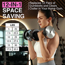 FF Finer Form Adjustable Dumbbells 5-32.5 LBs Chrome