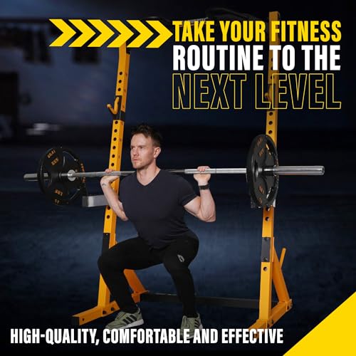 Powertec Fitness Workbench Half Rack Yellow