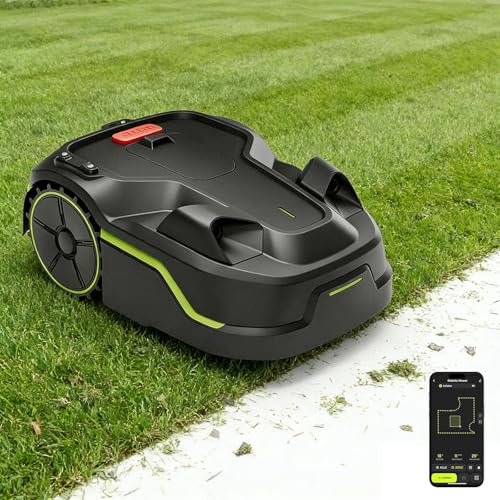 Wireless Robotic Lawnmower - AI + Vision Robotic Lawnmower for 600-800 m², Slopes up to 35°, IPX5 Waterproof, Automatic Mapping, Multi-Zone, APP Control