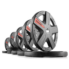 XMark TEXAS STAR 185 lb Set Olympic Plates Black