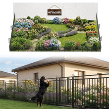 Decorative Garden Fence Metal Dog Fence Outdoor, 40in (H) x 108ft (L), 42 Panels + 6 Gates, Heavy Duty Garden Fencing Animal Barrier for Patio & Flower Bed, Black-Silver