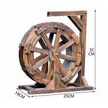 Wooden Water Fountain Water Wheel for Garden Patio Pond Pool, Fountain Farmhouse Ornamental Waterfall Fountain, Feng Shui Wheels Fountain Yard Decorative Outdoors, Wheels Yard Decorative Outdoor ( Siz