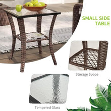 UOPYNE 10 Piece Patio Furniture Set with Fire Pit Table and Swivel Chairs, Rattan Outdoor Sectional Patio Conversation Sets with Seat Cushions for Backyard Deck Balcony Lawn and Garden