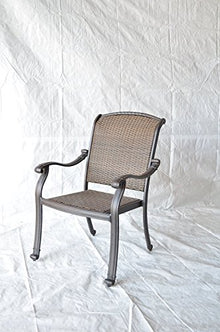 Patio Land Santa Clara Outdoor Dining Set of 8 Chairs Dark Bronze