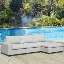 Steve Silver Furniture Wyatt 2pc Outdoor Large-Scale Track Arm Chaise, w/Hand-Brushed Aluminum Base & Quick-Drying Foam, Patio Chaise, Aluminum Frame, 68.5" D x 121" W x 30" H, White