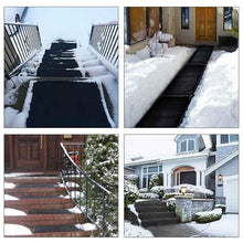 Heated Snow Melting Mats for Entrances/Stairs w/6 ft Cord, Outdoor Non-Slip Heated Outdoor Walkway Mat Heated Driveway Pad, Outdoor De-Icing Mat,Winter Removal and Ice Melt Product(5 Pcs,10IN x 15IN)