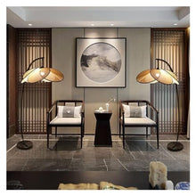 GTEFSWS Handmade Rattan Floor Lamp Retro Style for Bedroom and Living Room One Color