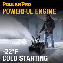Poulan Pro Snow Blower Gas Powered, Single Stage 18 Inch Gas Snow Thrower
