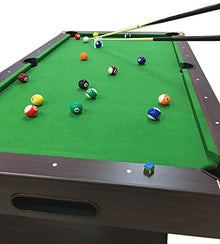 SIMBAUSA Billiard Pool Table 7 Feet Snooker Full Set Accessories Game mod. Green Season Green