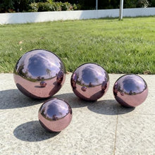 YDJIANCAI 1 Pcs Gazing Ball, Stainless Steel Polished Reflective Smooth Garden Sphere Globe Mirror, Colorful and Shiny Addition to Any Garden Or Home(Size:22.83in/58cm)