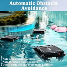 Solar Powered Pool Cleaner with 2500Mha Battery, 99.9% Debris Removal