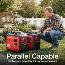PowerSmart 2500 Watt Portable Inverter Generator with Quiet Technology, Compact and Lightweight Design, Small Generator for Camping, EPA Compliant