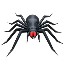30 FT Giant Inflatable Spider Halloween Decoration, Large Black Scary Inflatable Spider with Red Fangs, Built‑in Blower, for Yard Lawn Garden Halloween Party Outdoor Decor
