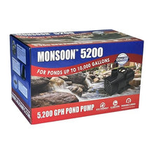 Monsoon 5200 GPH Hybrid Pond Pump 294 Watts 30 ft Cord
