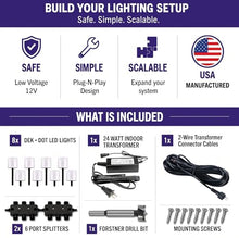 DEKOR DEK Dots Deck Lights Low Voltage Lighting 8-Light Indoor Kit - Recessed CREE LED Step Lights for Stairs, Cabinets, Closets, Hallways - 12V Plug-N-Play, USA Manufactured