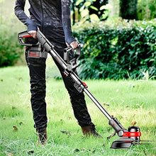 Grass Trimmer Cordless Household Rechargeable Lawn Mower Outdoor Electric Weeder Multifunctional Cleaning Equipment for Gardening (Battery: Battery*2 Specification: 29000mAh) (23000mAh Battery*2)