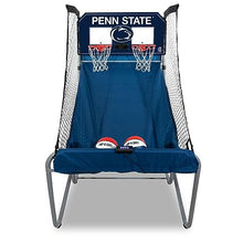 Pop-A-Shot Home Dual Shot with Penn State Nittany Lions NCAA Graphics Sensor Scoring 16 Game Modes 7 Balls Foldable Storage Orange