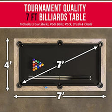 GoSports 7 ft Modern Billiards Pool Table Black