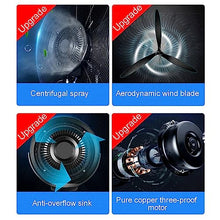 JCSRYD Outdoor Fans for Patios 10 Gallon Water Tank Portable Misting Fan with 90 Degree Oscillation, 3-Cooling Speed Misting Fan, Adjustable Height (Color : 220V, Size : 71cm/28in)