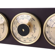 3in1 Wall Hanging Thermometer Barometer Hygrometer Weather Station with Wooden Base