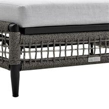 Armen Living Felicia Outdoor Chaise Lounge Standard Black