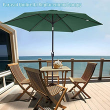 FKTHYO Parasols 6 Ribs/8 Ribs Parasol Sun Umbrella Replacement Cloth, 2.7M/300cm Garden Parasol Canopy Cover for Patio Sun Umbrella, Anti-Ultraviolet, Waterproof Parasols,Green-300cm/9.8ft (8ribs)