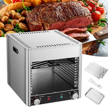 Electric Steak Grill Indoor, 3400W Steak Broiler Automatic Steak Smoker Grill With Removable Plates for Beef Chicken Vegetables,220V