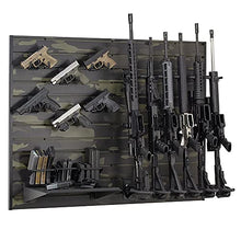 Hold Up Displays 12 Gun Rack for 6 Rifles and 6 Pistols Modular Slatwall Display System Black