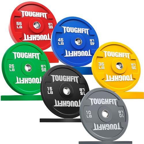 ToughFit Olympic Bumper Plates 370LB Set