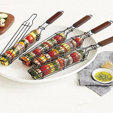 OEKFVCHVZ Portable BBQ Grilling Basket Stainless Steel Nonstick Barbecue Grill Tools Mesh for Meat