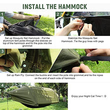 Portable Camping Hammock, Waterproof Hammock with Mosquito Net and Rain Fly, 3 in 1 Function Lightweight Hammock Tent, for Travel Picnic Hiking (Color : D, Size : 270x140cm)
