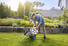 Gardena 18547 CleverRoll M Metal Frost-Proof Hose Cart with Easy Hose Guide, Includes: 85-Feet ½” Flex Hose, Cleaning Nozzle, and Connection Parts, Made in Germany