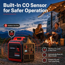 AMERISUN 3800W Portable Inverter Generator, Gas Powered Quiet Generator