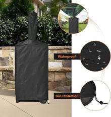 Wood Fired Pizza Oven for Outside, Freestanding Steel Oven with 2 Wheels - Ideal for Barbecue Camping Backyard Party - Fired Outdoor Pizza Oven